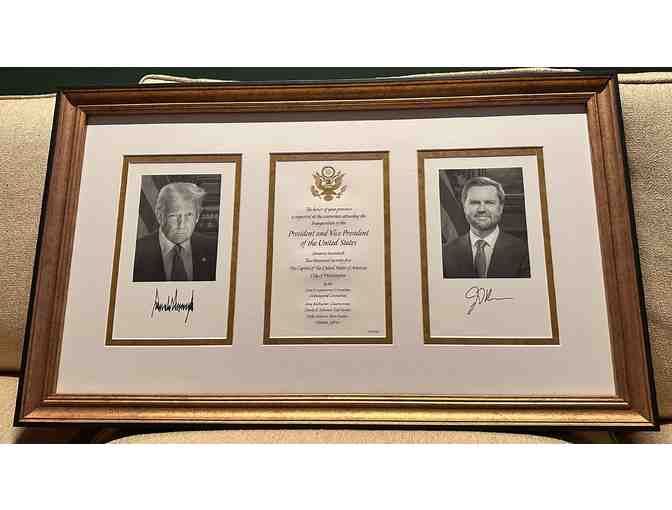 2025 Framed Inaugural Invitation
