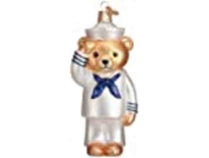 Old World Christmas Navy Glass Blown Ornaments for Christmas Tree Bear!