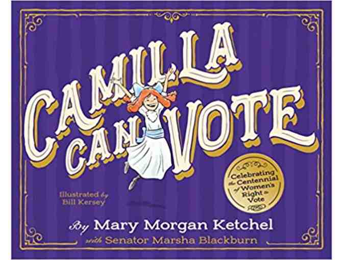 'Camilla Can Vote: Celebrating the Centennial of Women's Right to Vote' and Large Shirt!