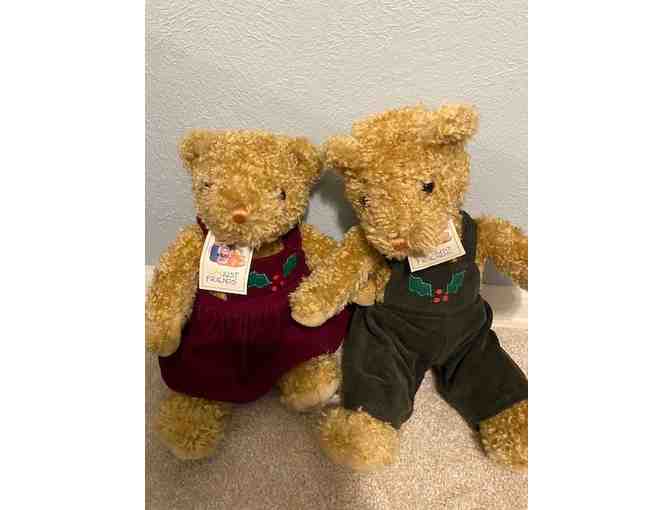 🎄🧸 Holiday Cheer: Set of 5 Christmas Stuffed Bears