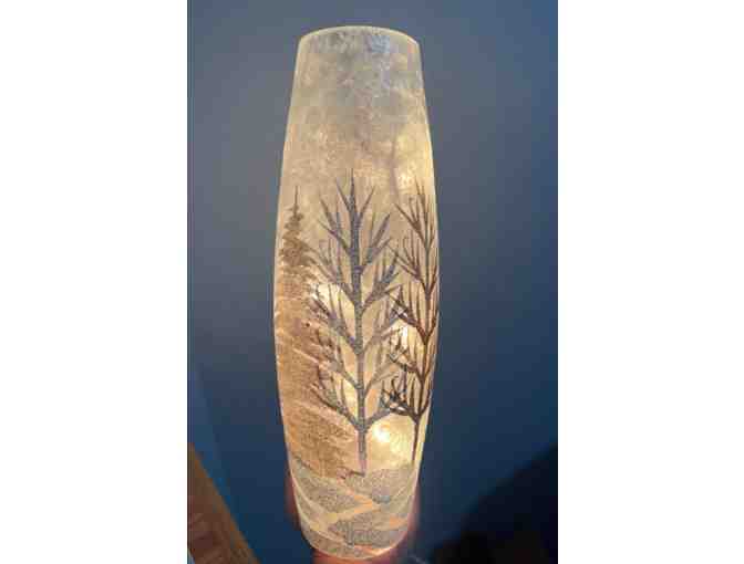 Set of 4 Winter Wonderland Lighted Vases - Photo 2