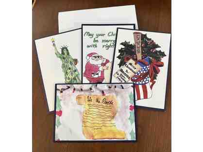 Set of 20 Constituting America's Original Chrismas Cards