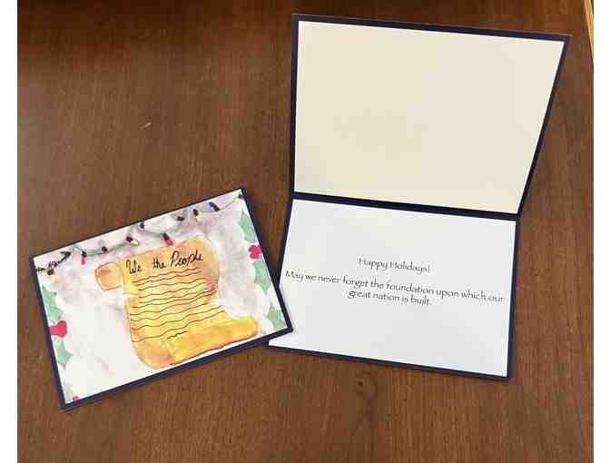 Set of 20 Constituting America's Original Chrismas Cards - Photo 2