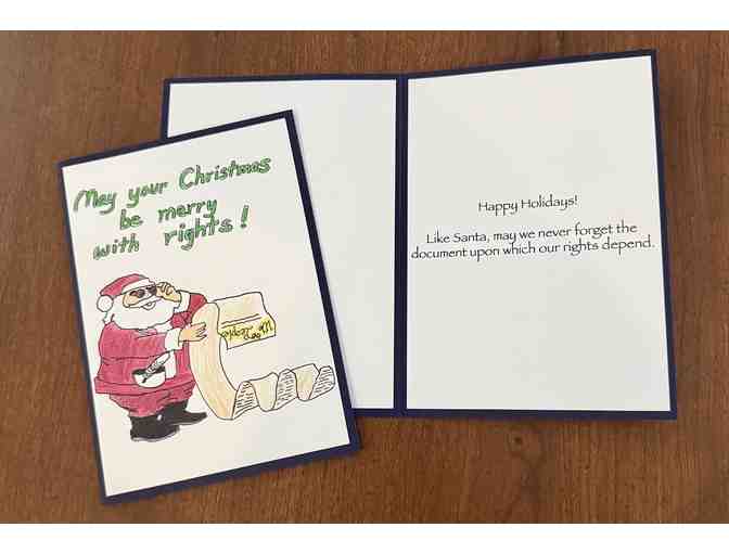 Set of 20 Constituting America's Original Chrismas Cards - Photo 3