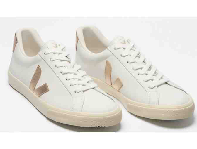 A pair of Veja Esplar Leather Sneakers- Women's Size 8
