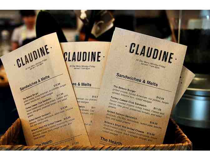 CLAUDINE ARTISAN KITCHEN & BAKESHOP - $100.00 GIFT CARD