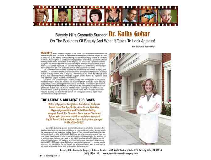 DR. KATHY GOHAR-BEVERLY HILLS COSMETIC & LASER CENTER - $200.00 CERTIFICATE