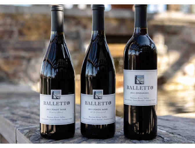 BALLETTO VINEYARDS - WINE TASTING FOR 4 AND BOTTLE OF PINOT NOIR