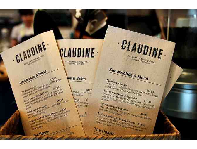 CLAUDINE ARTISAN KITCHEN AND BAKESHOP - $100.00 GIFT CARD