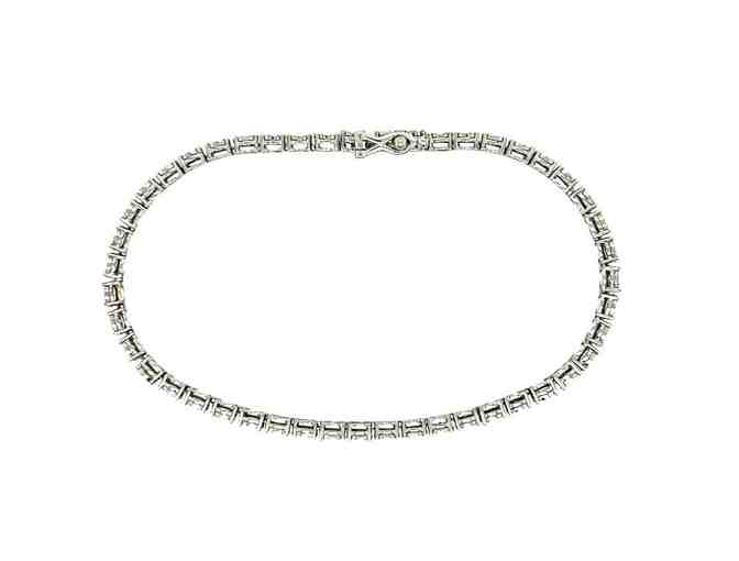 10KT WHITE GOLD DIAMOND TENNIS BRACELET