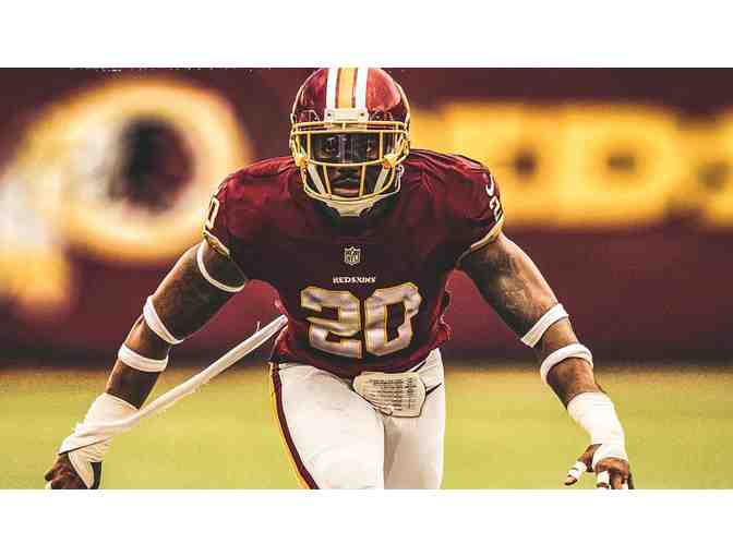 Redskins football signed by Landon Collins