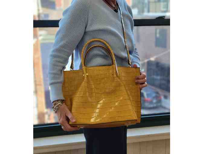 Solo Perche Gold Shoulder Tote Bag