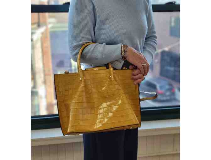 Solo Perche Gold Shoulder Tote Bag