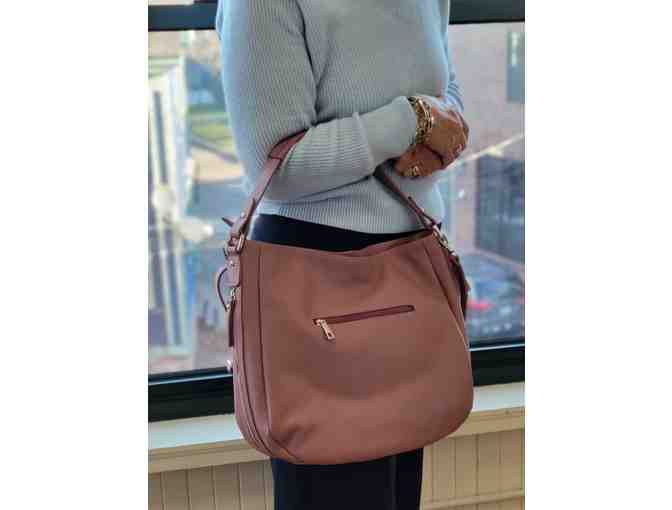 Solo Perche Plum Shoulder Tote Bag