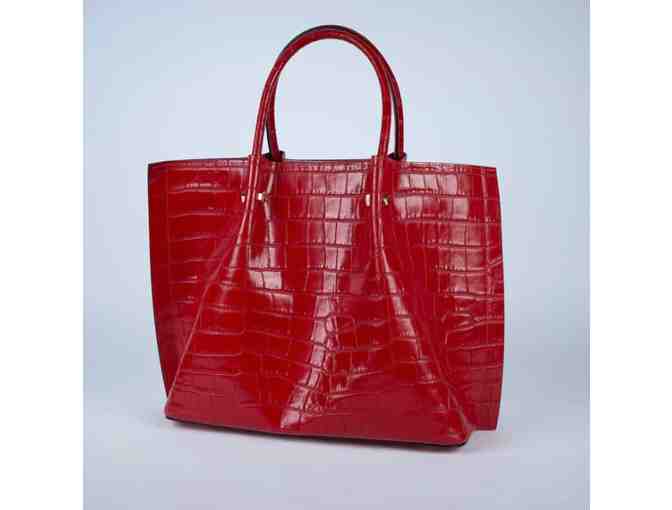 Solo Perche Red Shoulder Tote Bag