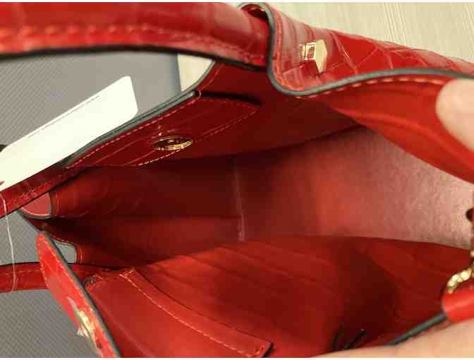 Solo Perche Red Shoulder Tote Bag