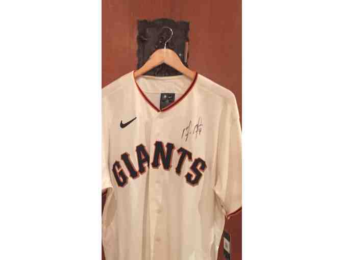 SF Giants Nike Home Replica Team Jersey signed by Brandon Belt