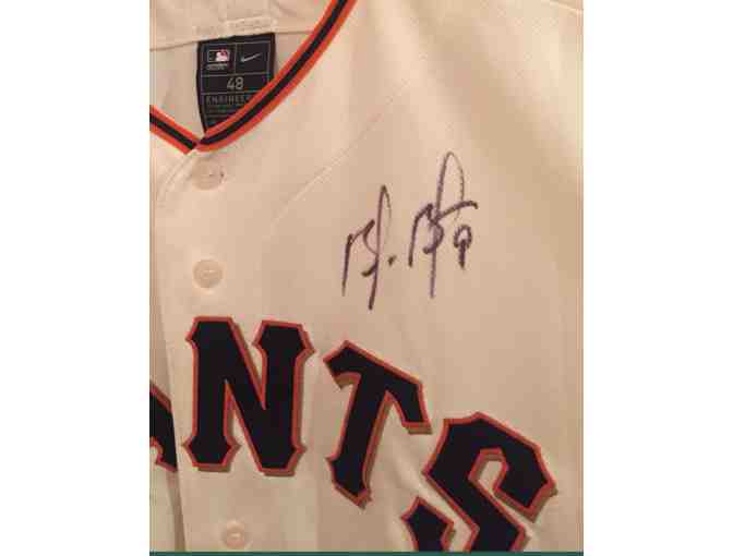 SF Giants Nike Home Replica Team Jersey signed by Brandon Belt