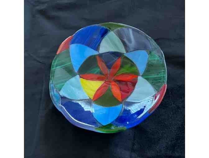 'Mandala' Glass Bowl by Rocio Smith