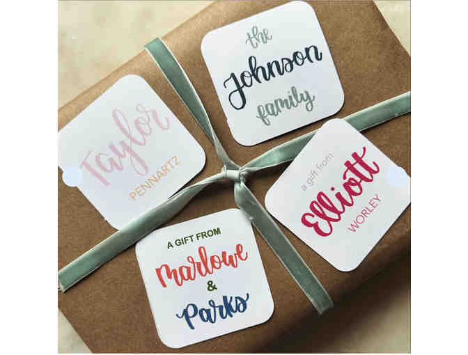 Set of Custom Gift Tags from Bluebonnet Creative