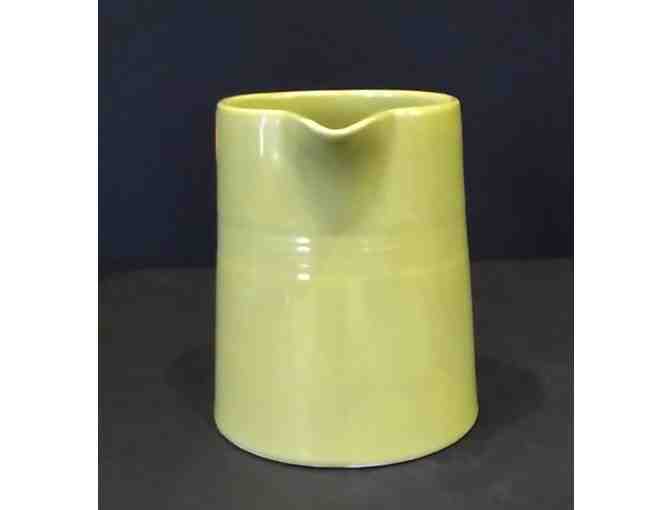 Homer Laughlin Harlequin Milk Pitcher in Chartreuse