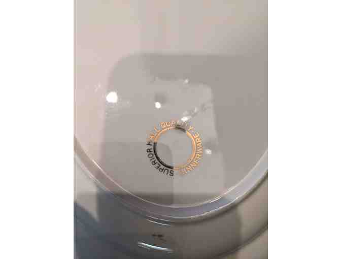 Hall China Super Superior Heather Rose Bowl & Platter Set