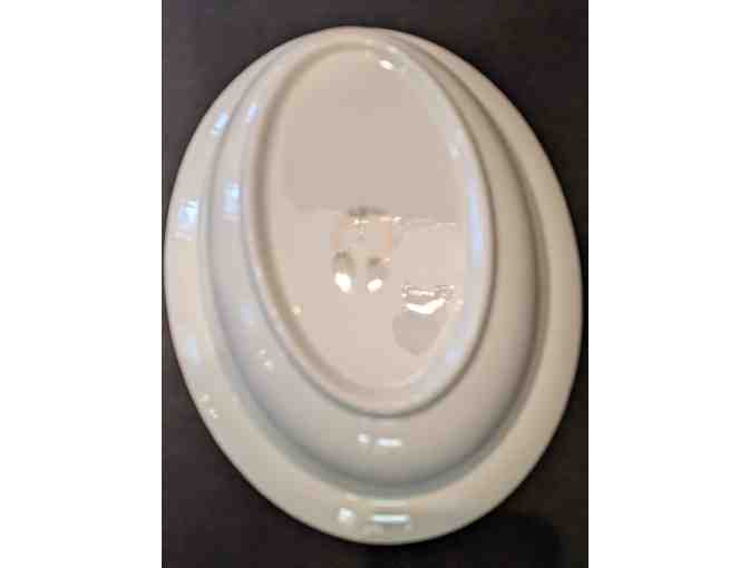 Hall China Super Superior Heather Rose Bowl & Platter Set