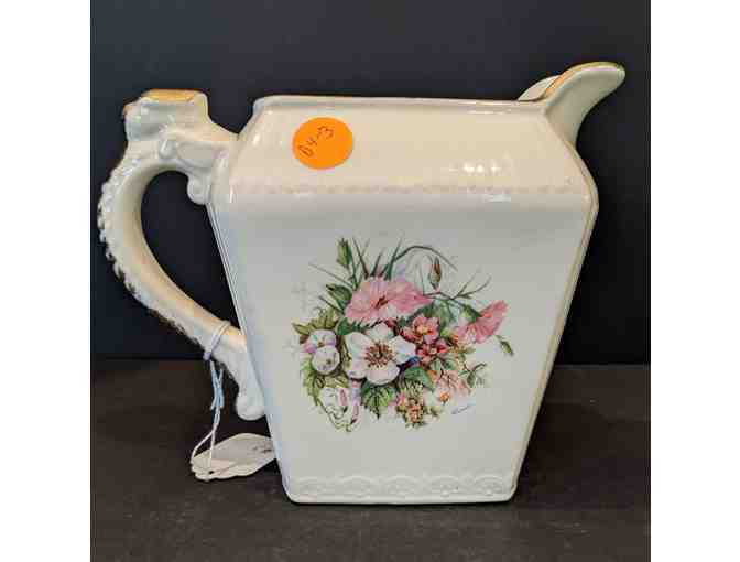 Harker Pottery Jug Floral Rectangular