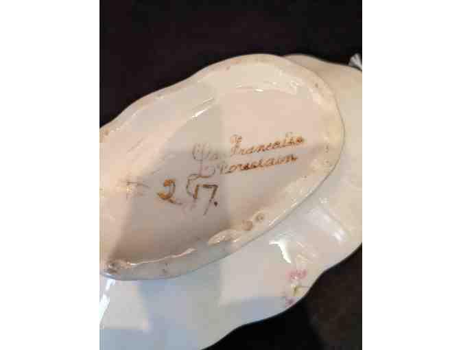 French China Gravy Boat Pink Floral