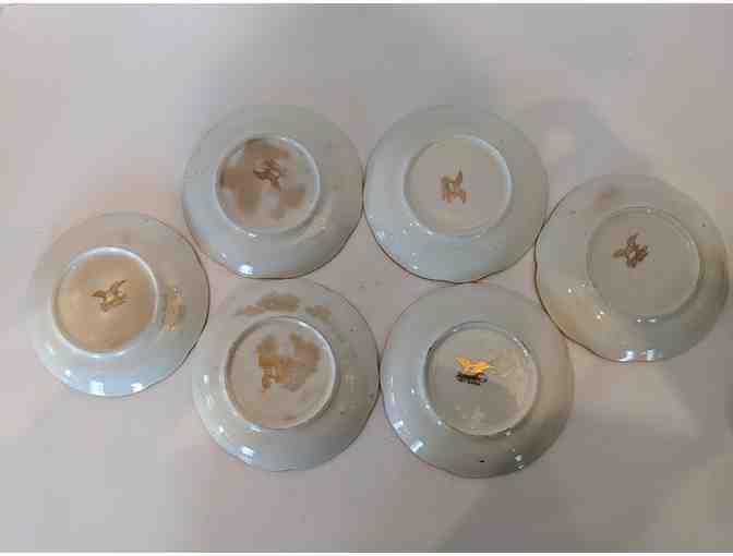 Currants Laughlin Art China Cups, Saucers, and Creamer