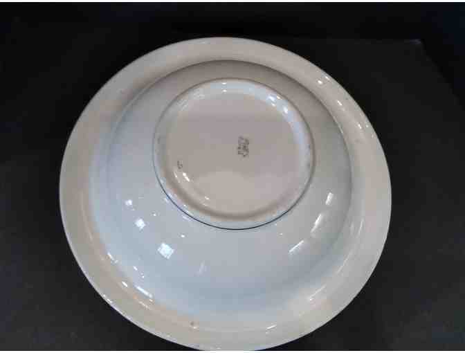 French China Company Large Pitcher & Bowl, Mum Pattern