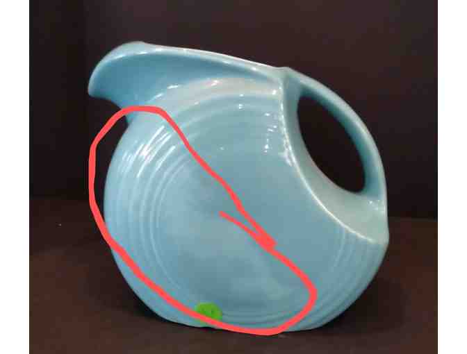 Homer Laughlin Fiesta Turquoise Large Disk Pitcher