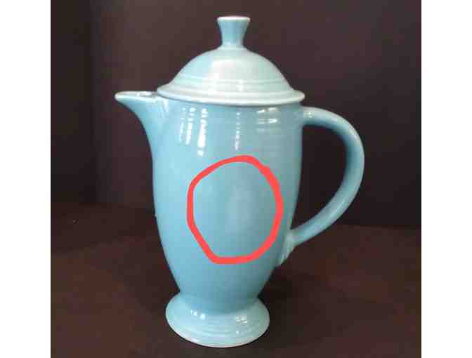 Homer Laughlin Fiesta Turquoise Coffee Server & Lid