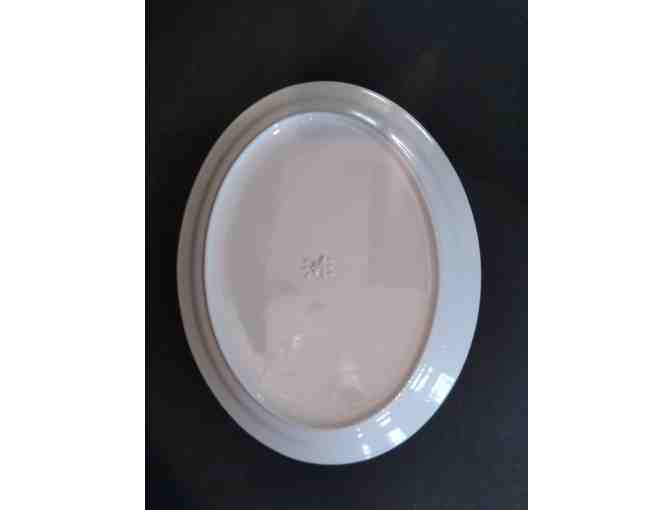 Homer Laughlin Gothic Holly Ribbon Christmas Oval Platter