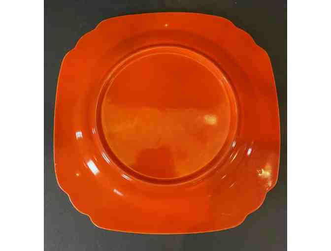 Homer Laughlin Vintage Riviera Red Square Plate