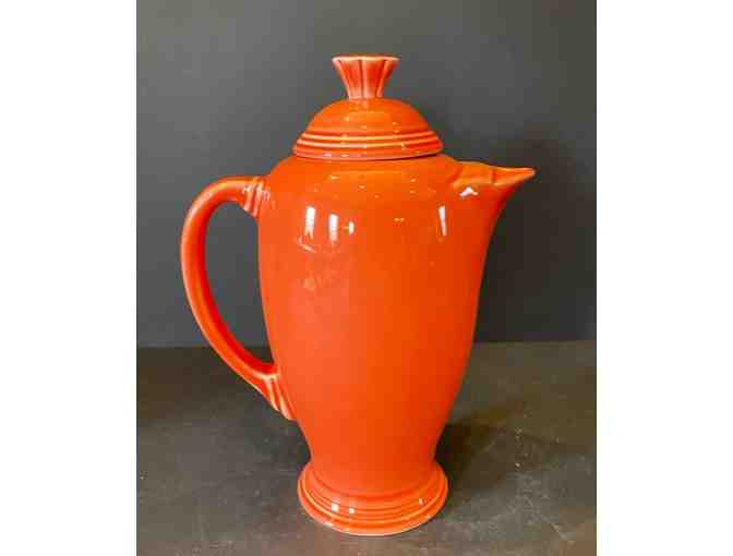 Homer Laughlin Persimmon F-114 Covered Coffee Server