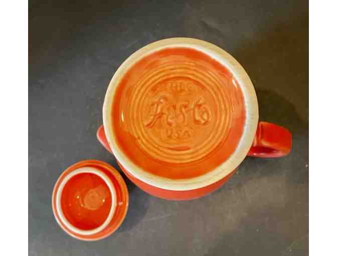 Homer Laughlin Persimmon F-114 Covered Coffee Server