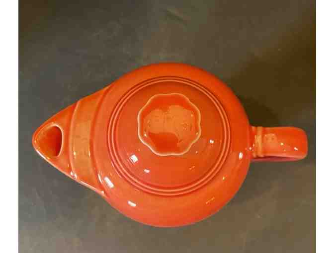 Homer Laughlin Persimmon F-114 Covered Coffee Server