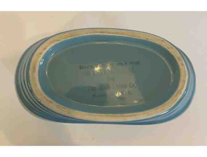 Hall China Westinghouse Blue Daffodil Pitcher