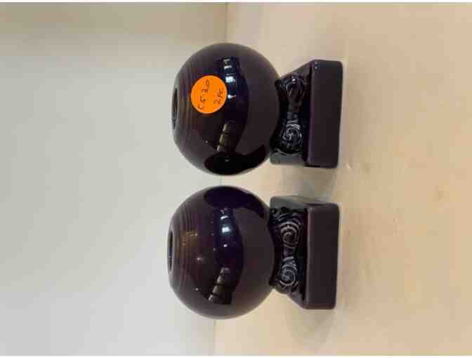 Homer Laughlin Fiesta Cinnabar Round Candle Holder, 4 pcs in Boxes