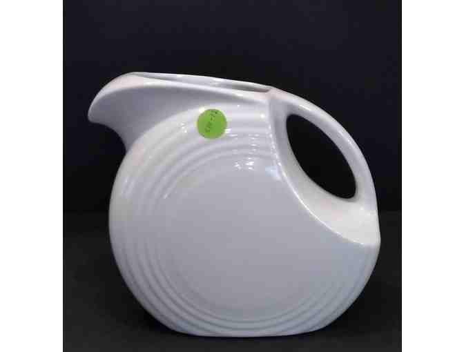 Homer Laughlin Fiesta White Large Disk Pitcher