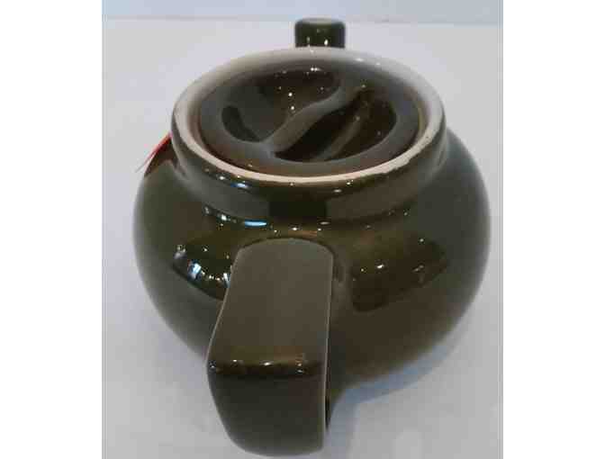 Hall China Boston Green Teapot w/Lid