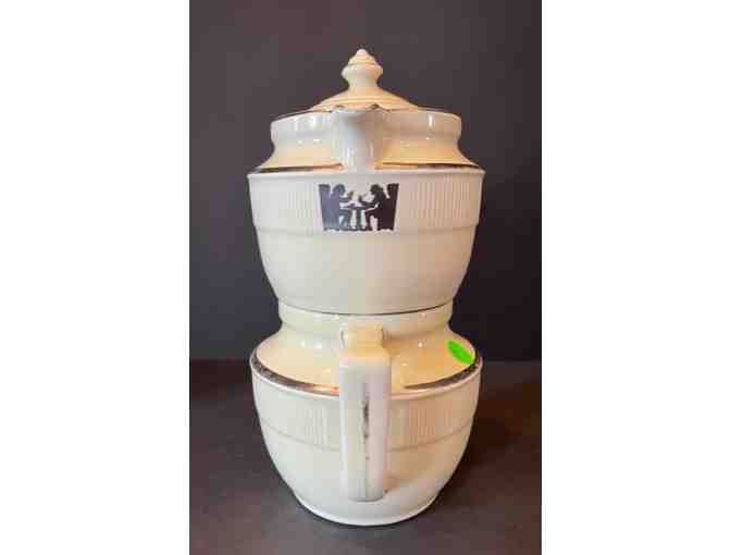 Hall China Silhouette Medallion Drip Coffee Pot Set