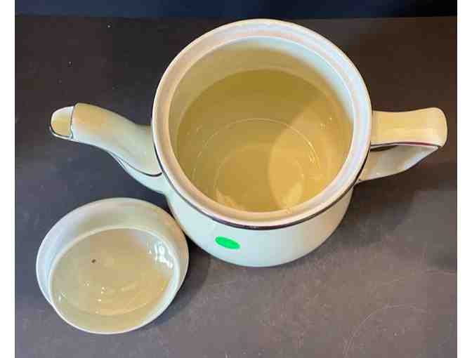 Hall China Silhouette Medallion Large Teapot