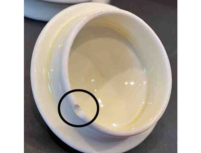 Hall China Silhouette Medallion Cream & Sugar Set