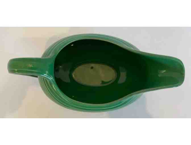 Homer Laughlin Fiesta Gravey Boat Green Color