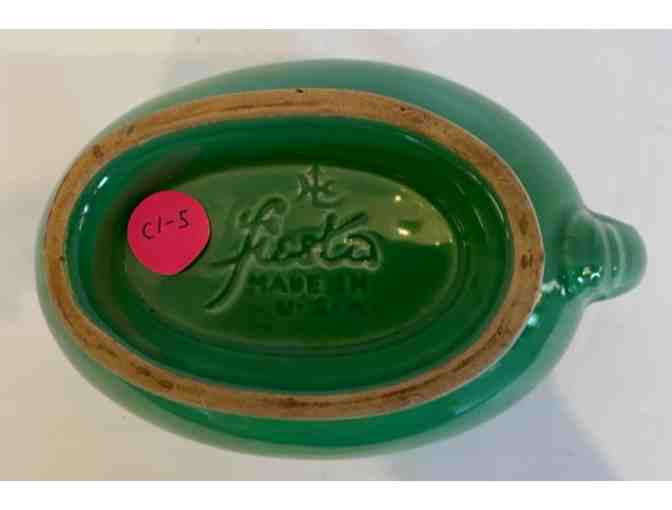 Homer Laughlin Fiesta Gravey Boat Green Color