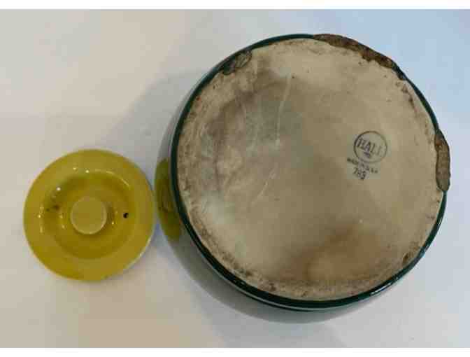 Hall China One Handle 2 Tone Bean Pot