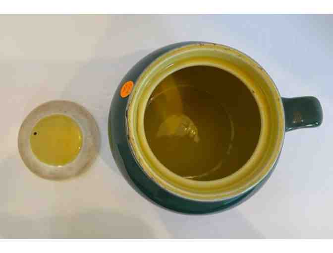 Hall China One Handle 2 Tone Bean Pot