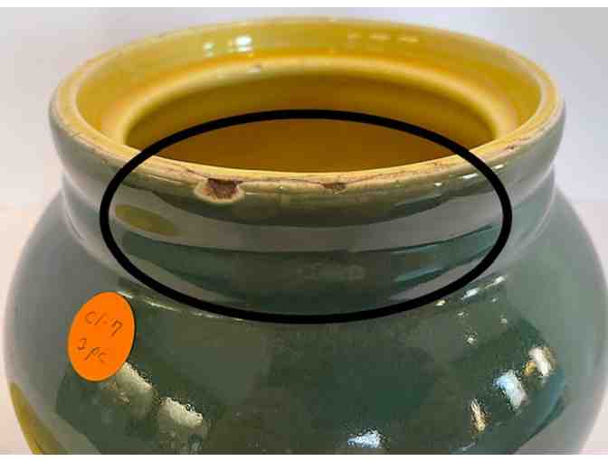 Hall China One Handle 2 Tone Bean Pot